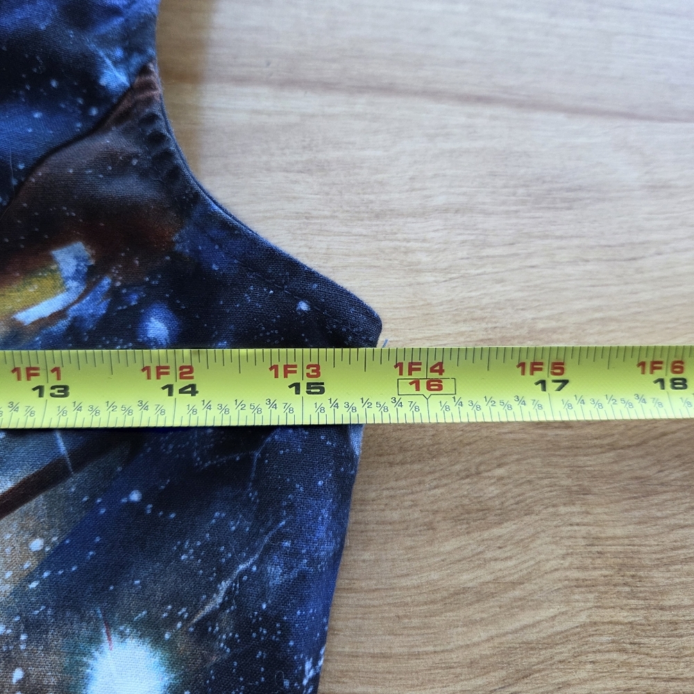 Modcloth Galaxy Universe 100% Cotton Skater Sleeveless Dress Size Small - Picture 8 of 9
